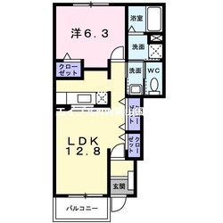 メゾンフォレスタＢ棟の物件間取画像